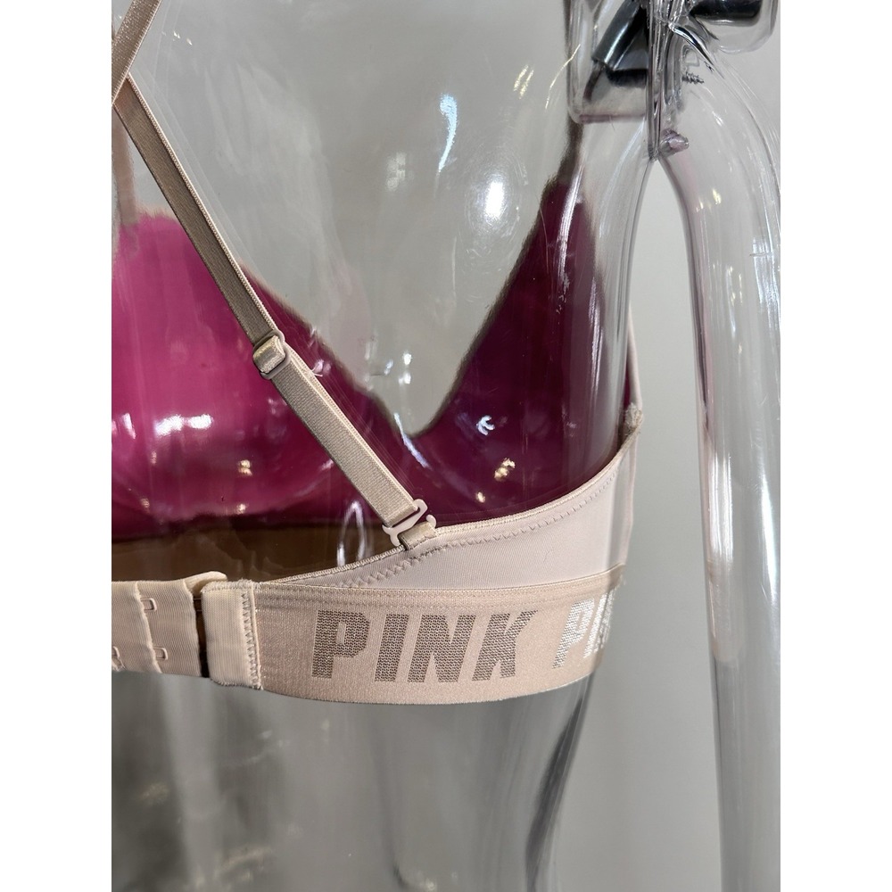 Victoria's Secret Wear Everywear Lightly Lined Bra Women 32D Neutral Nude - Picture 3 of 9